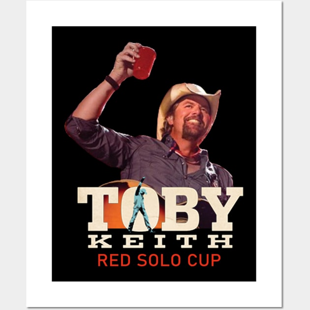 Toby Keith Red Solo Cup Wall Art by FiveMinutes